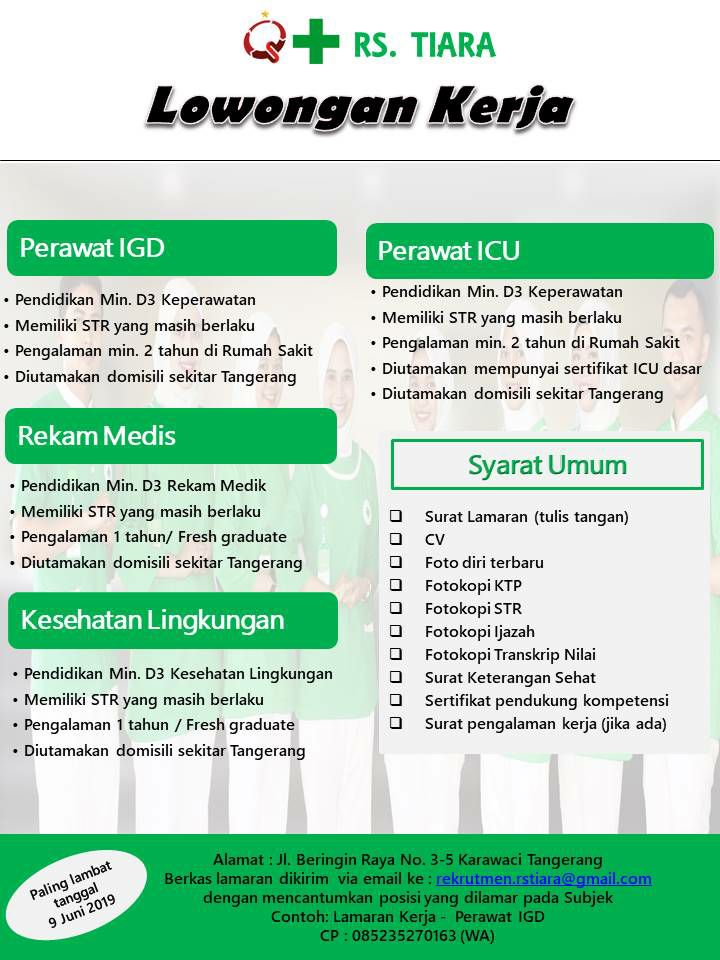 Detail Lowongan Kerja Rumah Sakit Tiara Bekasi Nomer 8