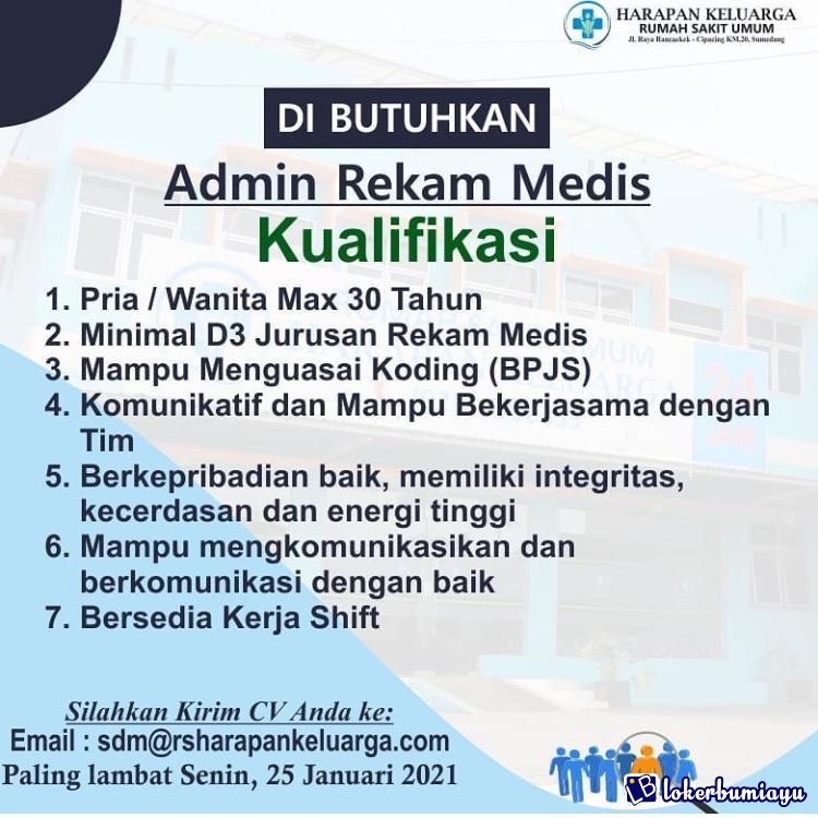 Detail Lowongan Kerja Rumah Sakit Umum Sumedang Nomer 5