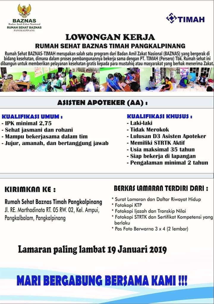 Detail Lowongan Kerja Rumah Zakat 2018 Nomer 25