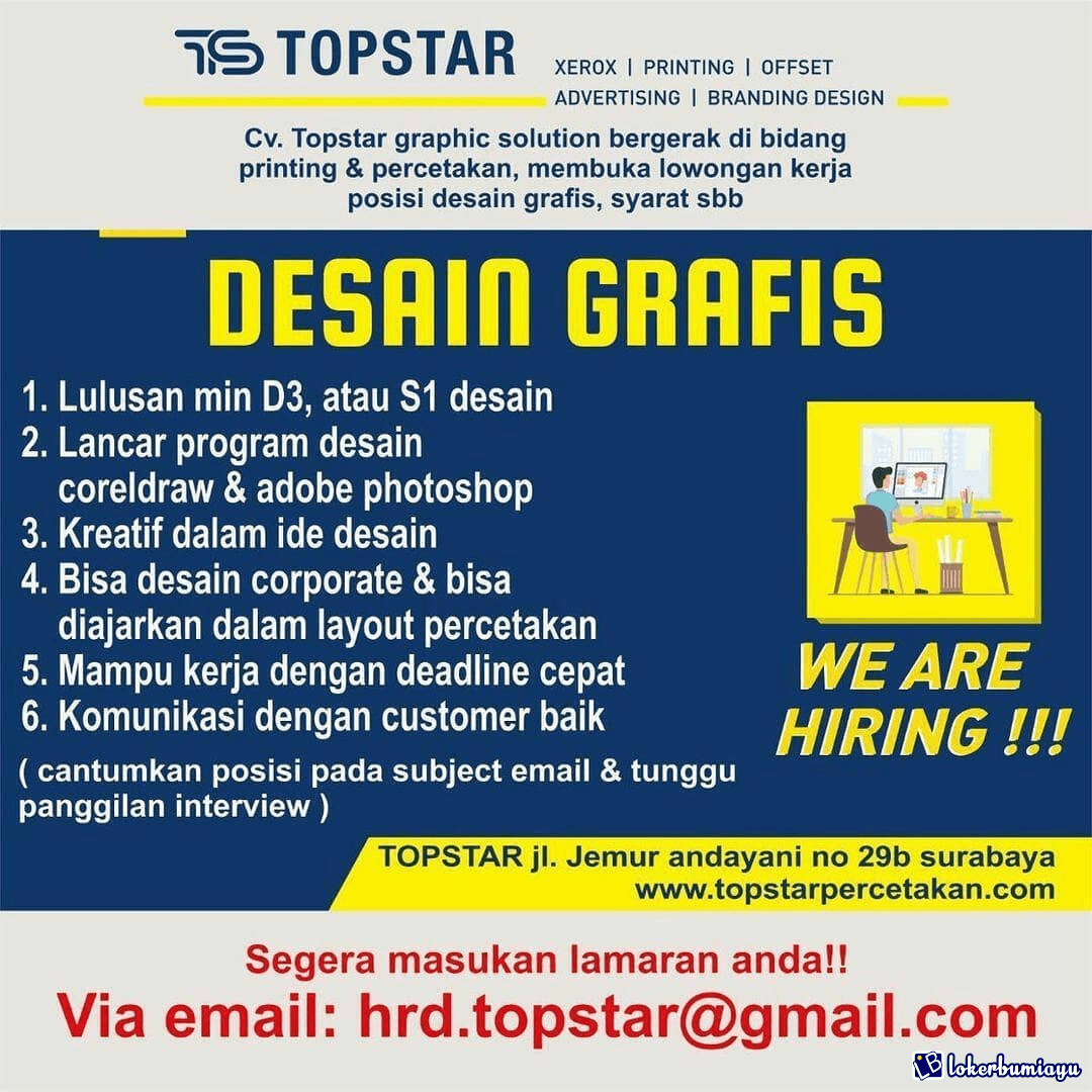 Detail Lowongan Pekerjaan Desain Grafis Surabaya Nomer 10