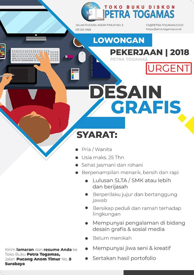 Detail Lowongan Pekerjaan Desain Grafis Surabaya Nomer 23