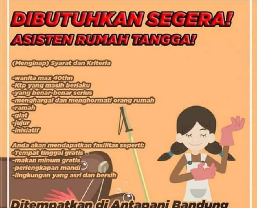 Detail Lowongan Pekerjaan Pembantu Rumah Tangga Nomer 16