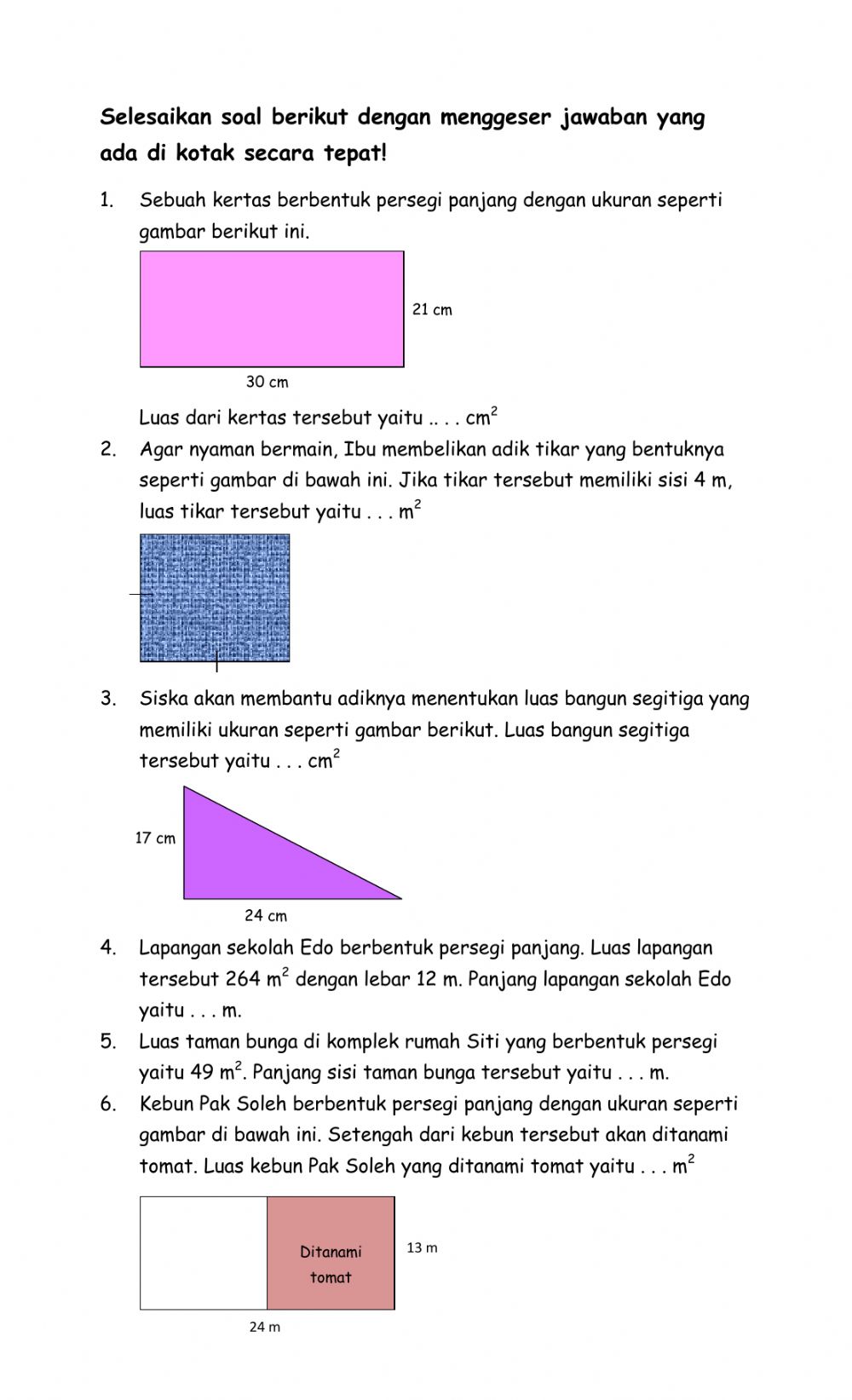 Detail Luas Bangun Datar Dan Gambar Nomer 27