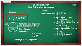 Detail Luas Penampang Lingkaran Nomer 5