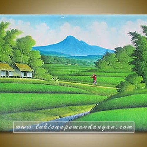 Detail Pemandangan Gunung Dan Sawah Nomer 5