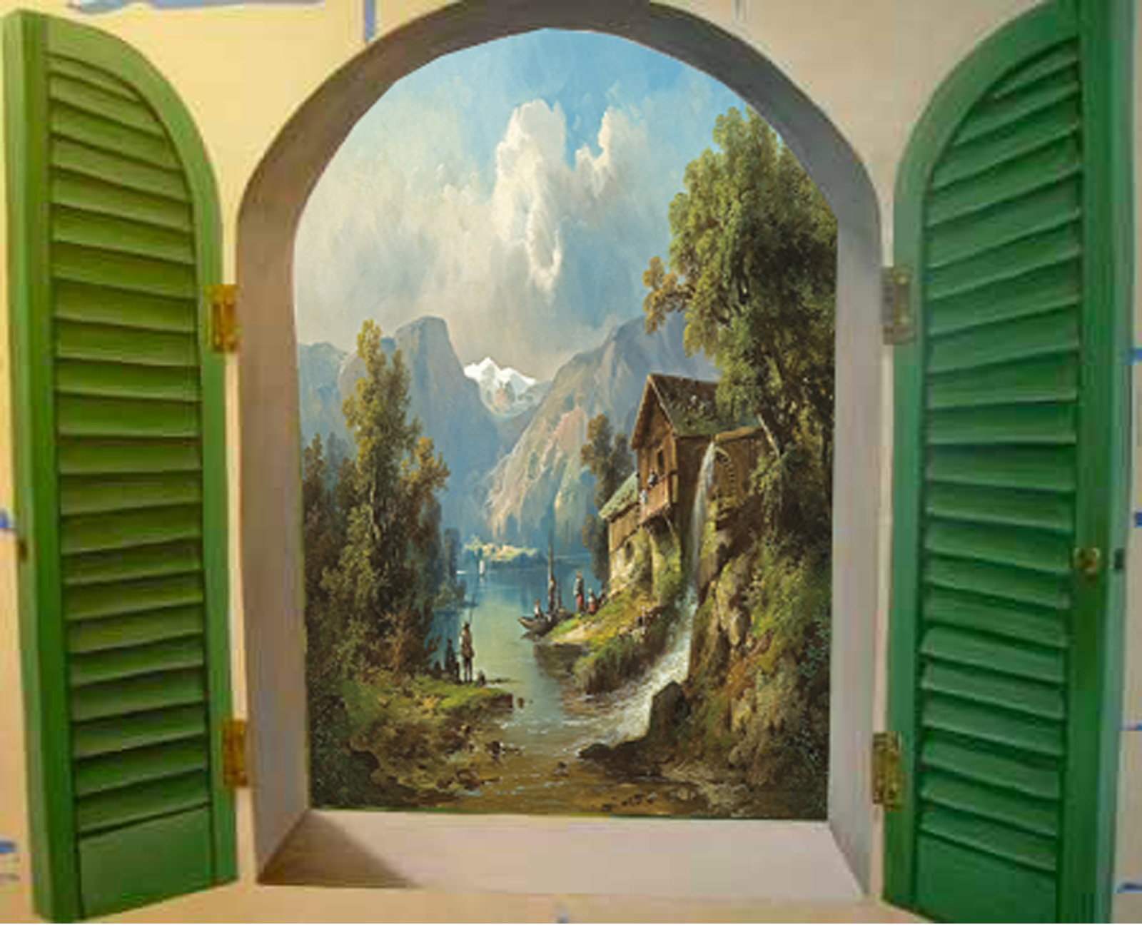Detail Lukisan 3 Dimensi Di Dinding Nomer 46