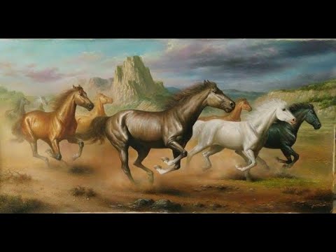 Detail Lukisan 8 Kuda Berlari Nomer 16