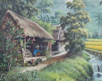 Detail Lukisan Alam Pedesaan Nomer 42