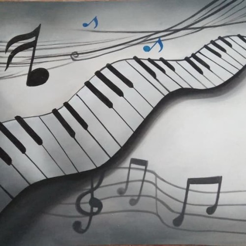 Detail Lukisan Alat Musik Nomer 3