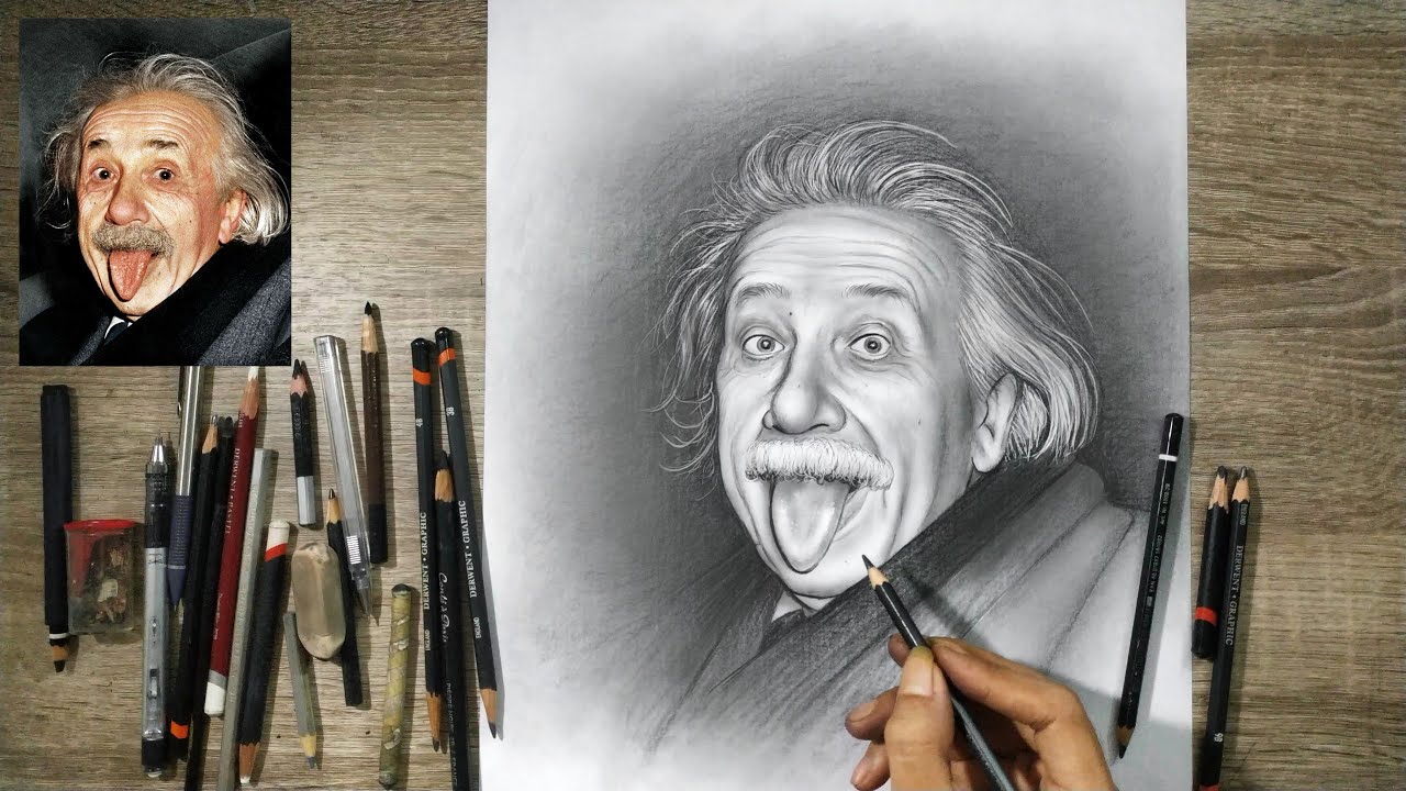 Detail Lukisan Albert Einstein Nomer 10