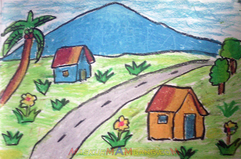 Detail Lukisan Anak Anak Pemandangan Nomer 10