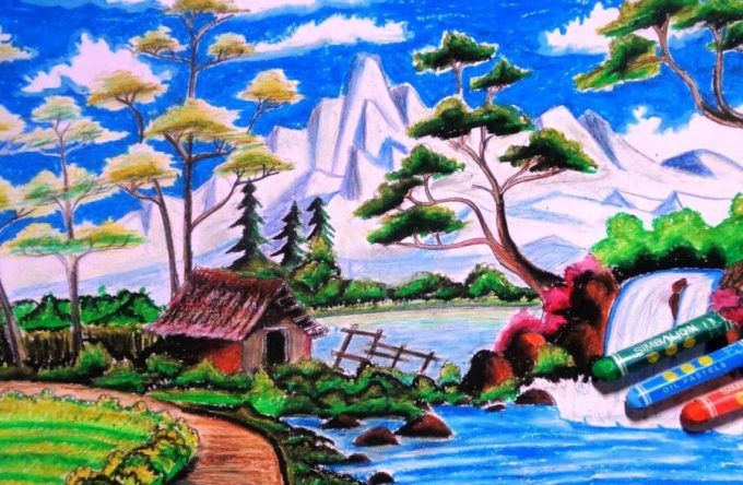 Detail Lukisan Anak Anak Pemandangan Nomer 12