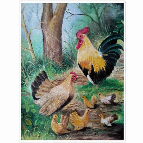 Detail Lukisan Anak Ayam Nomer 15