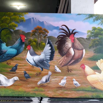 Detail Lukisan Anak Ayam Nomer 33