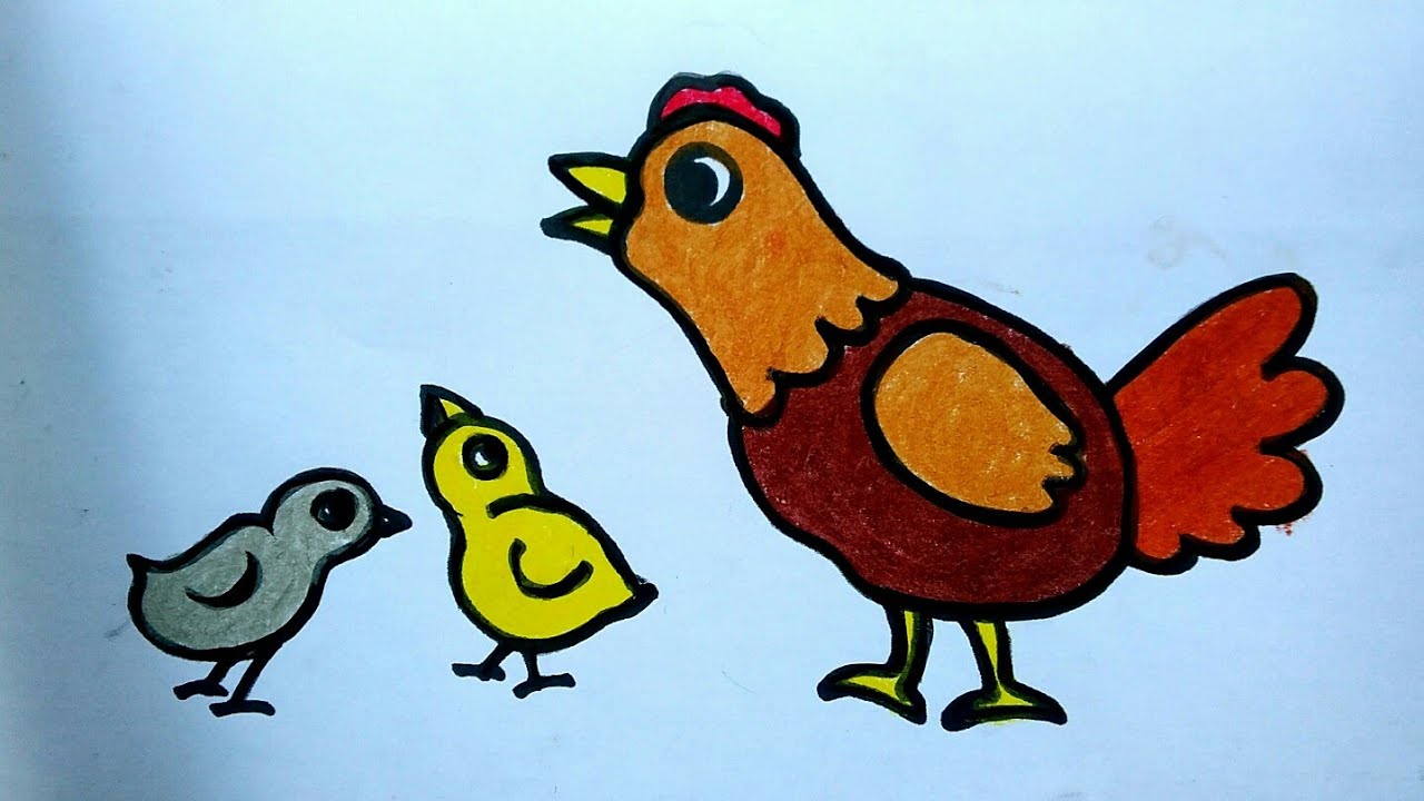 Detail Lukisan Anak Ayam Nomer 51