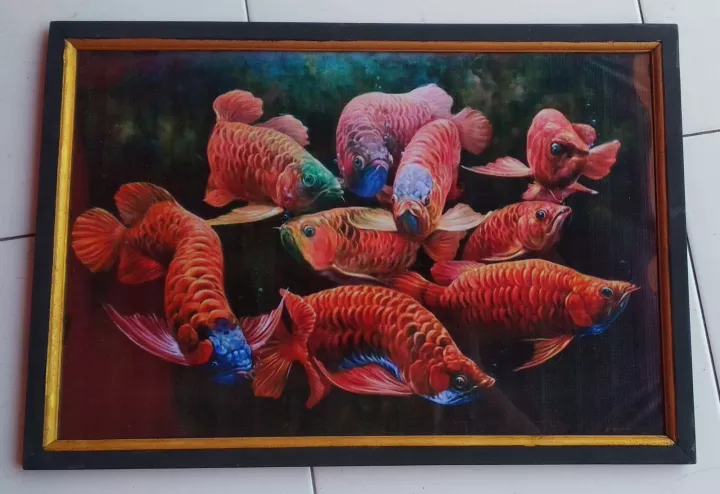 Detail Lukisan Arwana Nomer 50