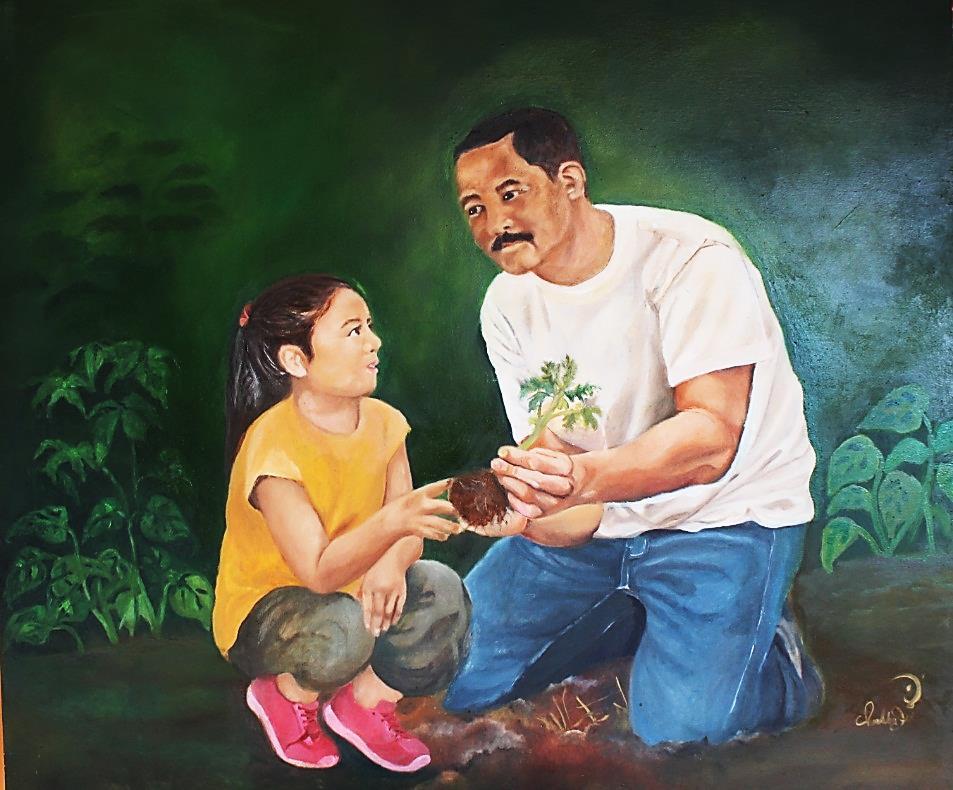Detail Lukisan Ayah Dan Anak Nomer 11