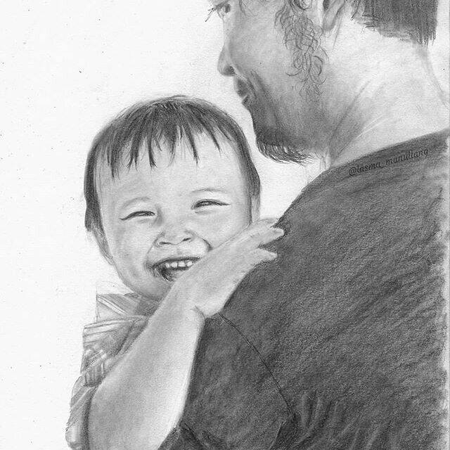 Detail Lukisan Ayah Dan Anak Nomer 7