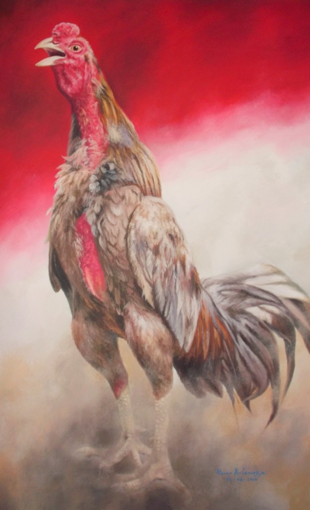 Detail Lukisan Ayam Bangkok Nomer 8