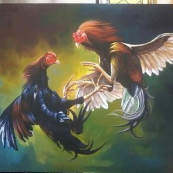 Detail Lukisan Ayam Bangkok Nomer 22