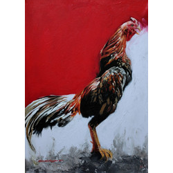 Detail Lukisan Ayam Bangkok Nomer 30