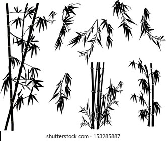 Detail Lukisan Bambu Hitam Putih Nomer 38