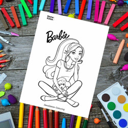 Detail Lukisan Barbie Dari Pensil Nomer 25