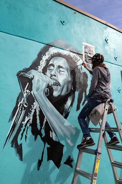 Detail Lukisan Bob Marley Nomer 7