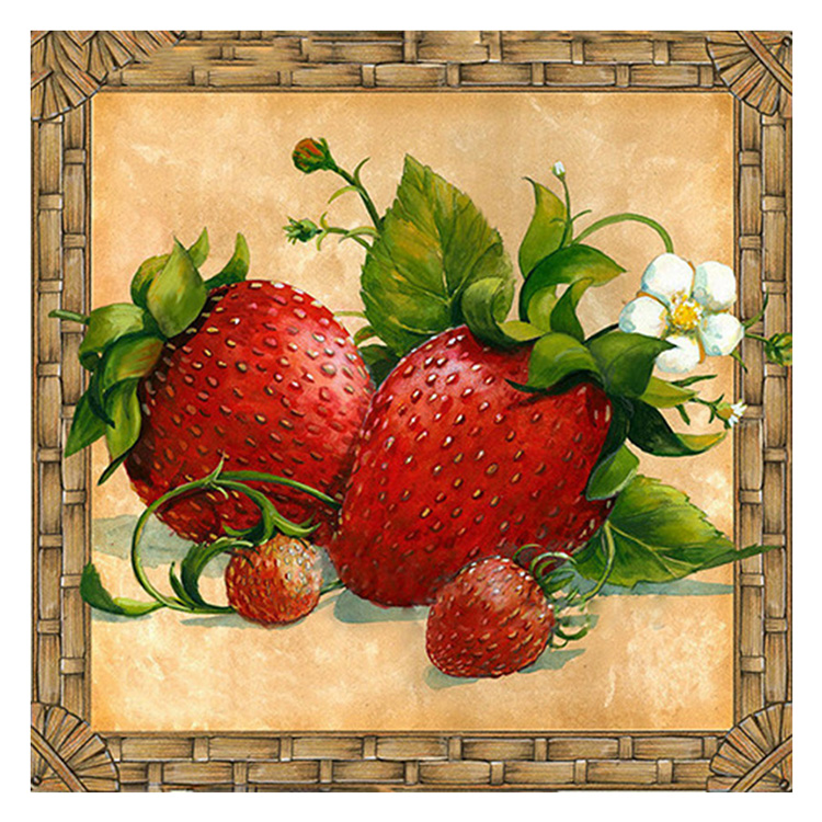 Detail Lukisan Buah Strawberry Nomer 3
