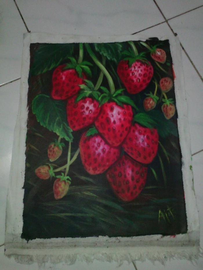 Detail Lukisan Buah Strawberry Nomer 4