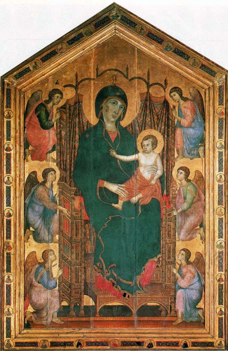Detail Lukisan Bunda Maria Dan Bayi Yesus Di Museum Louvre Nomer 41
