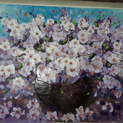 Detail Lukisan Bunga Dalam Pot Nomer 48