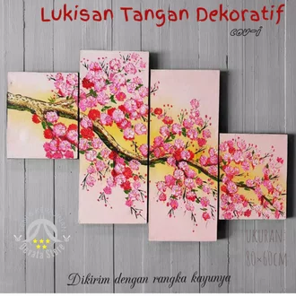 Detail Lukisan Bunga Di Dinding Nomer 38