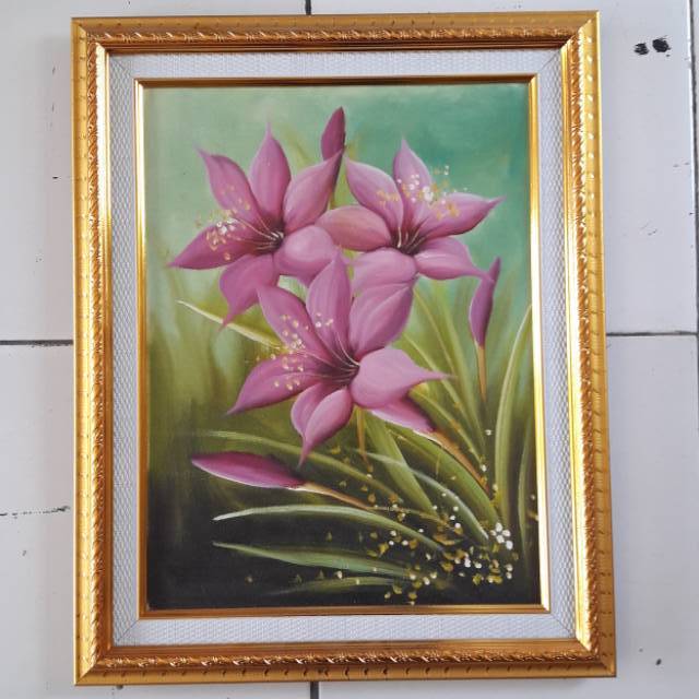 Detail Lukisan Bunga Lili Nomer 21