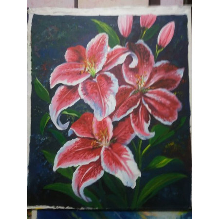 Detail Lukisan Bunga Lili Nomer 44