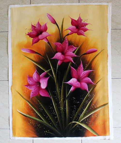 Detail Lukisan Bunga Lily Nomer 47