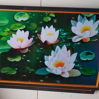 Detail Lukisan Bunga Lotus Nomer 24