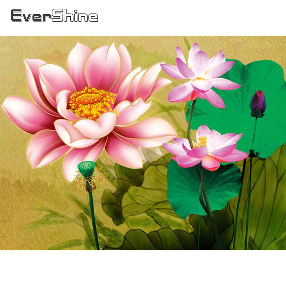 Detail Lukisan Bunga Lotus Nomer 8