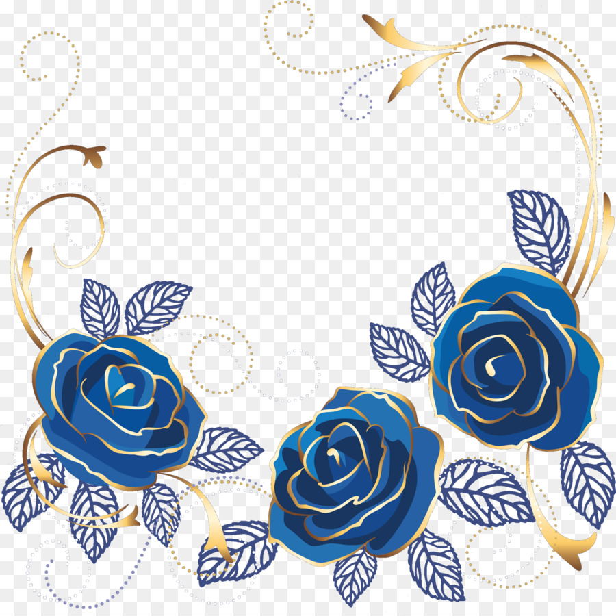 Detail Lukisan Bunga Mawar Biru Nomer 35