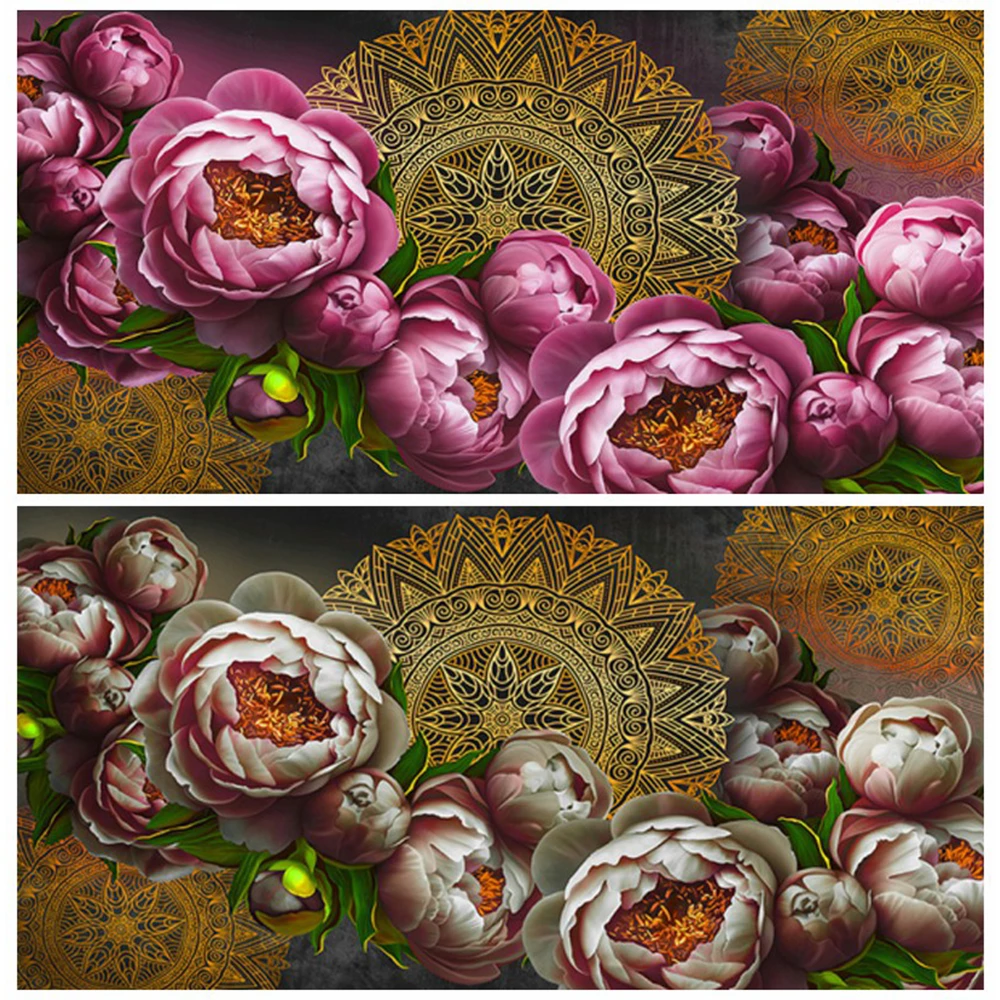 Detail Lukisan Bunga Peony Nomer 35