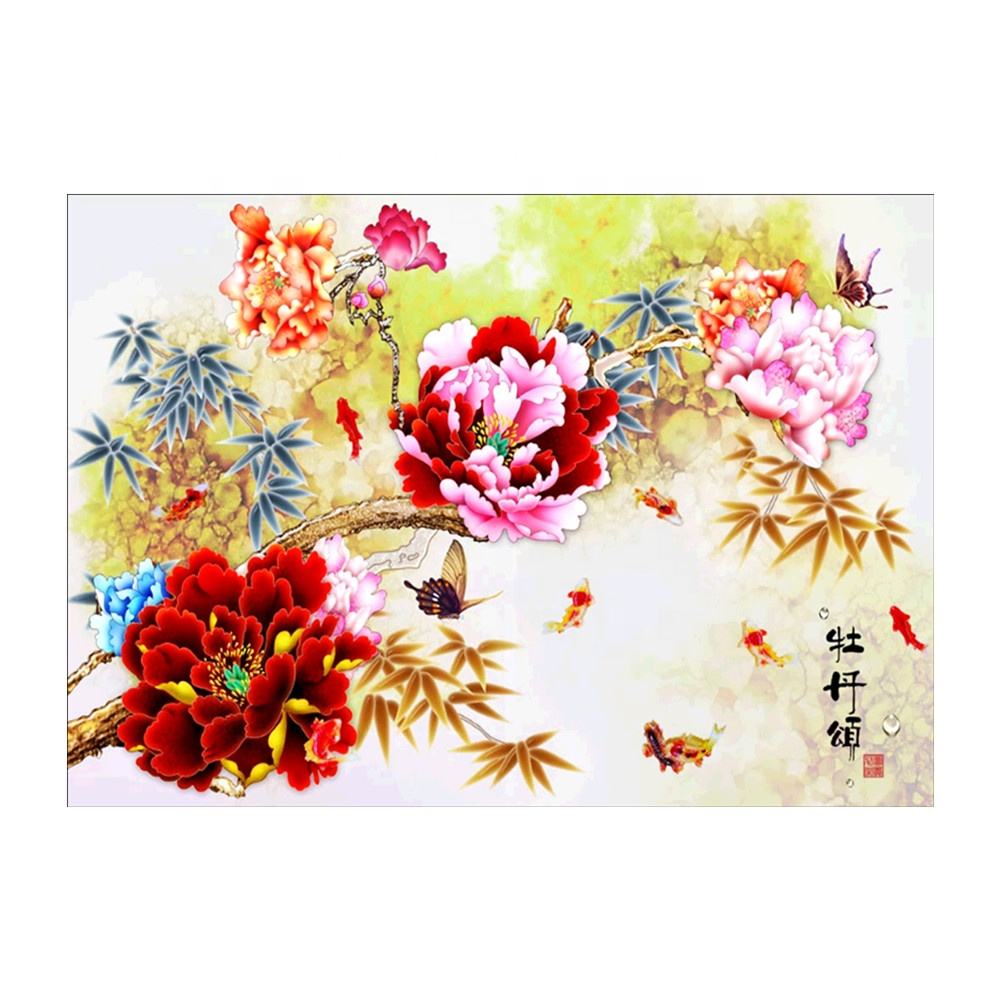 Detail Lukisan Bunga Peony Nomer 36