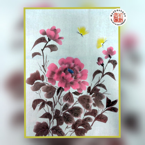Detail Lukisan Bunga Peony Nomer 42