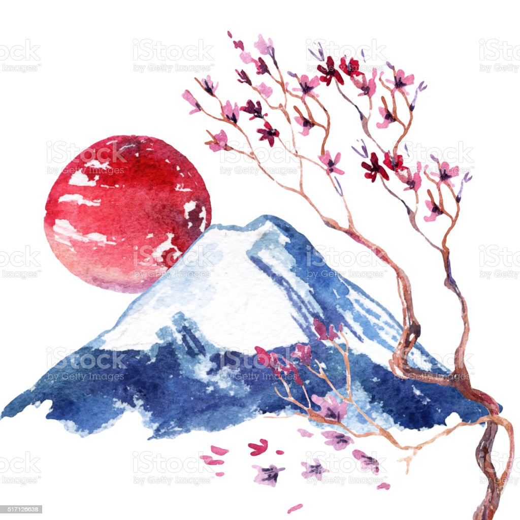 Detail Lukisan Bunga Sakura Jepang Nomer 5