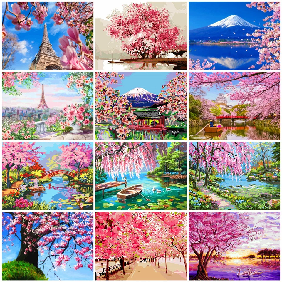 Detail Lukisan Bunga Sakura Musim Semi Nomer 48