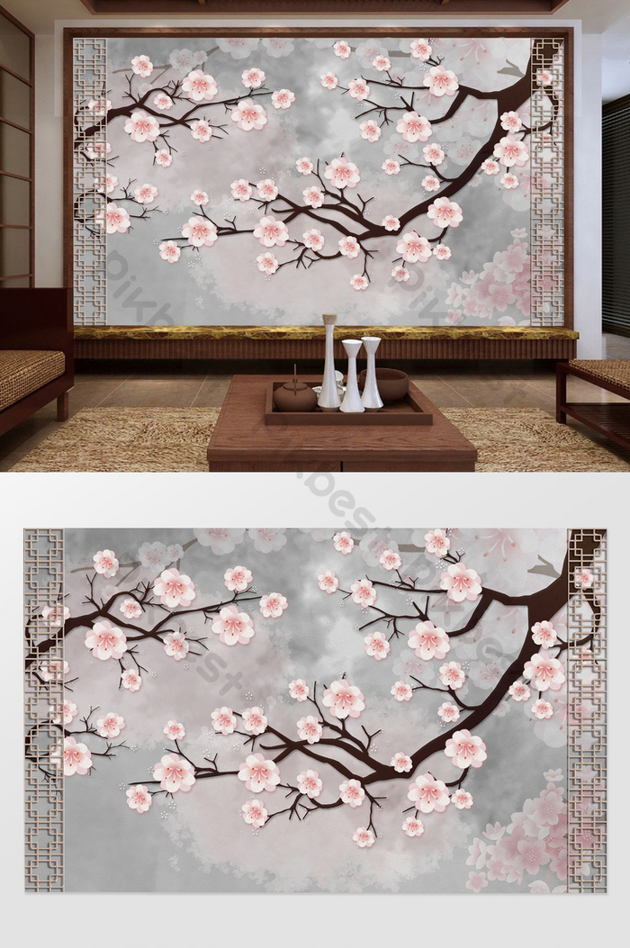 Detail Lukisan Bunga Sakura Sederhana Nomer 34