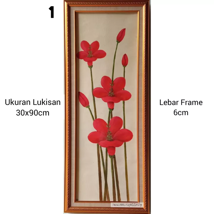 Detail Lukisan Bunga Sepatu Nomer 39