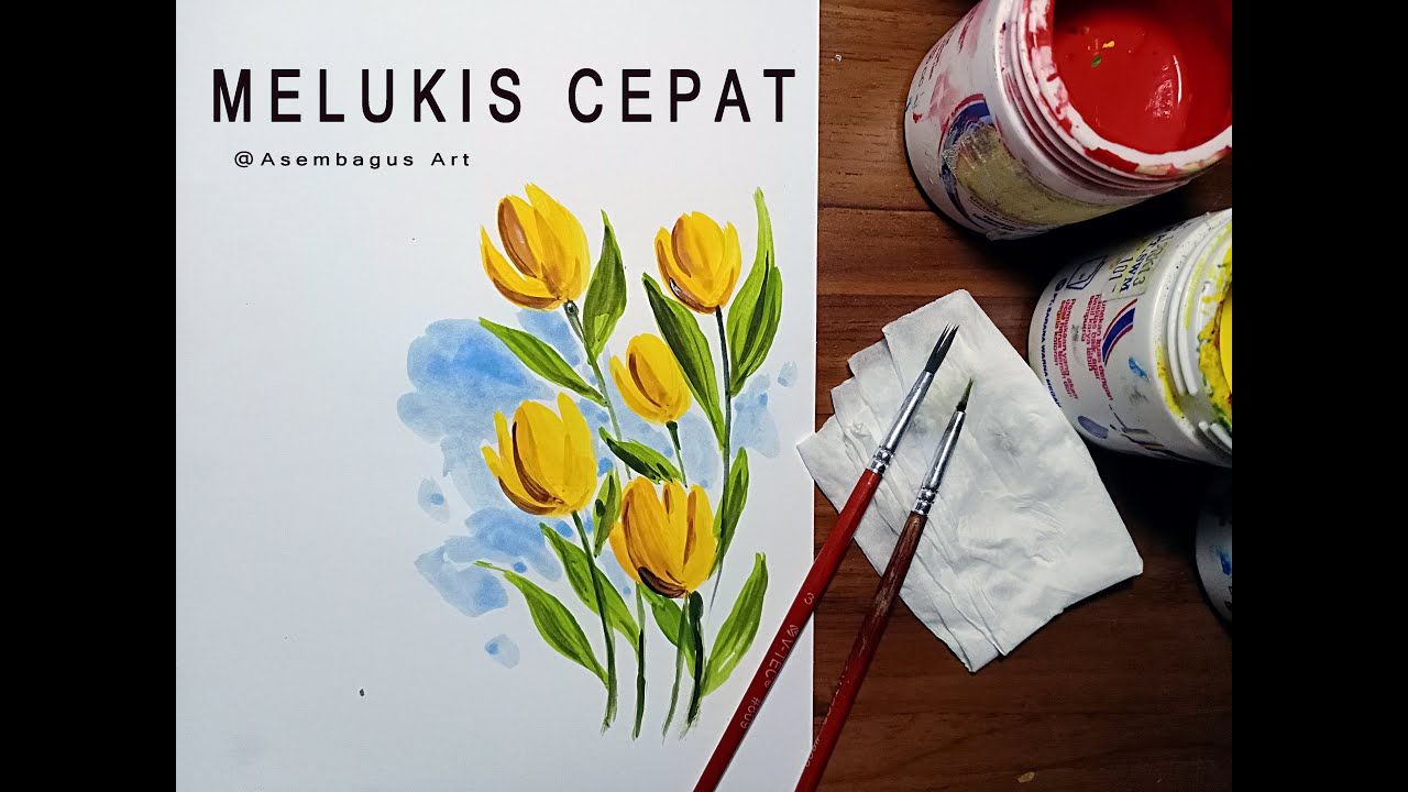 Detail Lukisan Bunga Tulip Sederhana Nomer 27