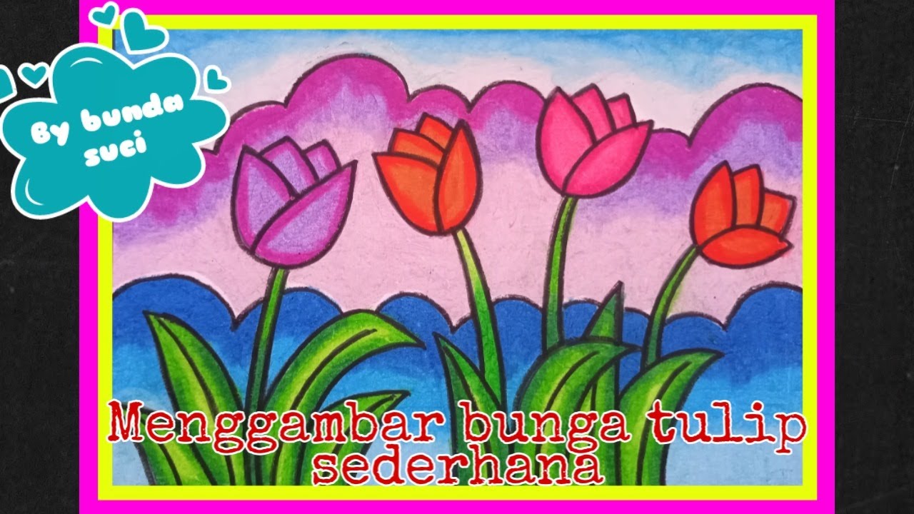 Detail Lukisan Bunga Tulip Sederhana Nomer 43