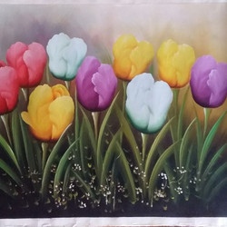 Detail Lukisan Bunga Tulip Sederhana Nomer 55