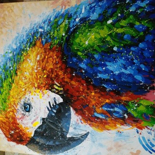 Detail Lukisan Burung Beo Nomer 40
